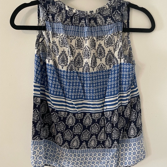 Holly & Whyte Sleeveless Blue Blouse (UK brand) Measurements in photos! Size M - Picture 3 of 6